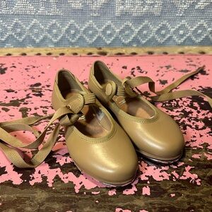BLOCH Baby/Toddler Girls Annie Tayette nude Tap Shoes Sz 6.5 - NEW